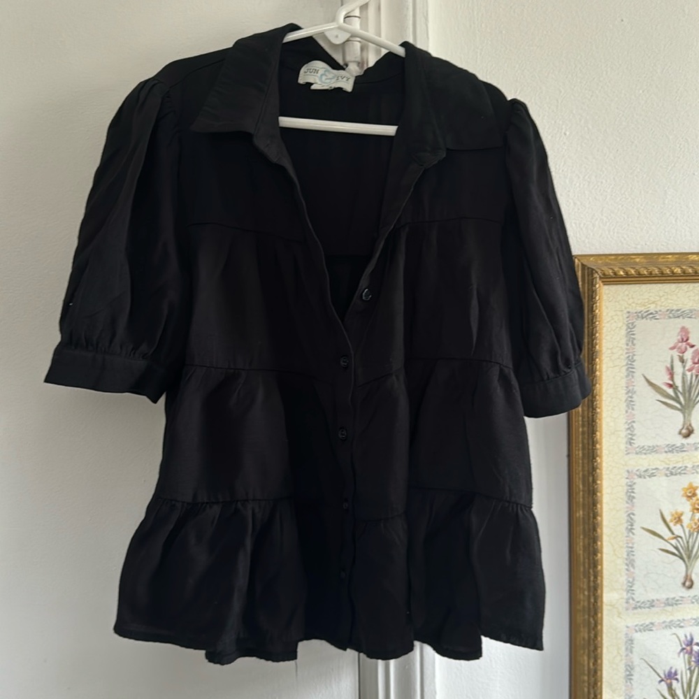 Black button down Blouse